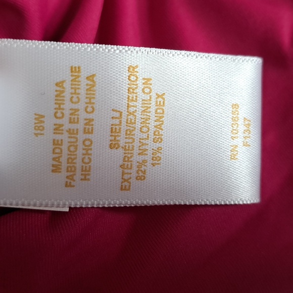 Anne Cole Convertible High Waist Shirred Swim Bottom Berry - Picture 8 of 9